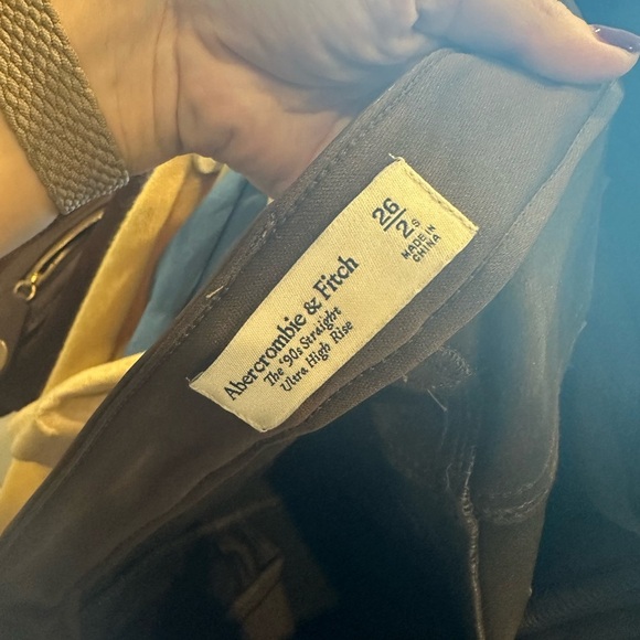 Abercrombie & Fitch brown Vegan Leather pants size 2S/26 - Picture 2 of 4